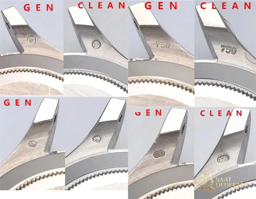 Gerçek-Replika Karşılaştırması: Clean Rolex Beyaz Altın Daytona Blue Cat m116509 Alınmaya Değer mi? - Arka Kapak ve Mekanizma Detayı