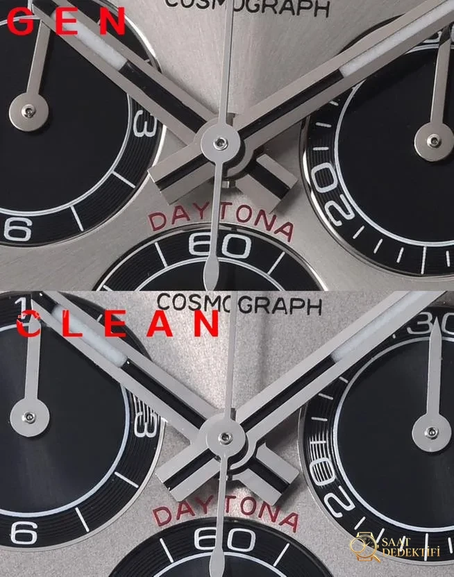 Gerçek-replika karşılaştırması: Clean Rolex çimento grisi Daytona 126519 alınmaya değer mi? - Fosfor ve Super-LumiNova Gece Görünümü
