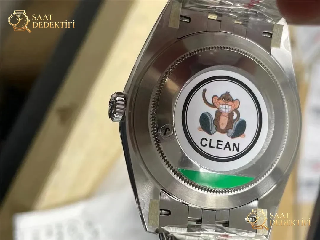 Gerçek-replika karşılaştırması: Clean Rolex Datejust nane yeşili kadran ilk bakışta replika belli olur mu? - Klips Kilidi ve Lazer Damgalar