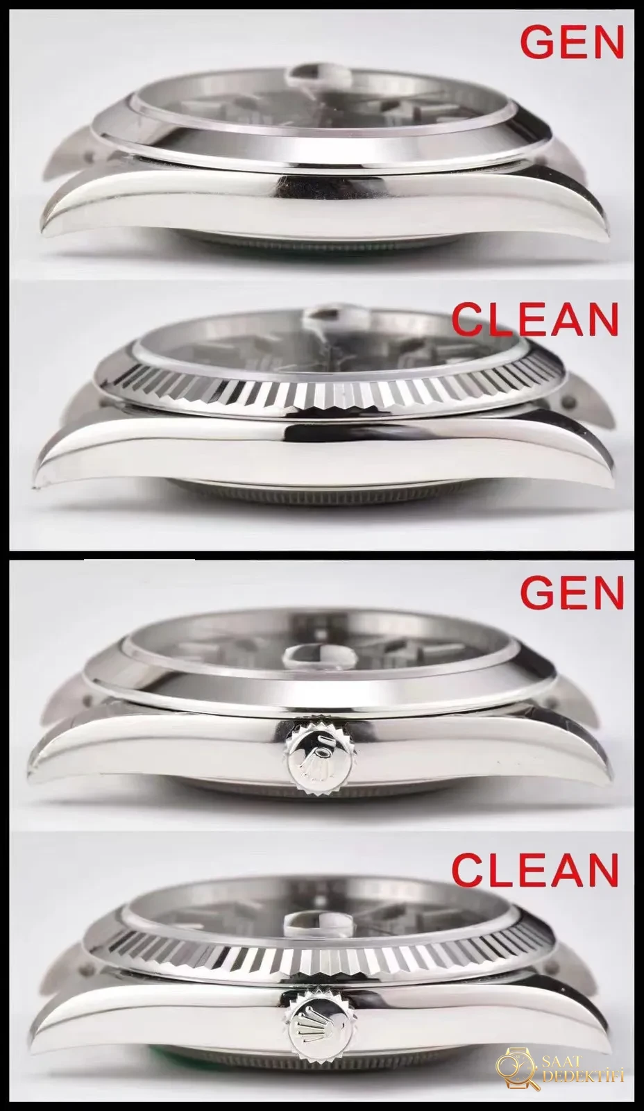 Gerçek-replika karşılaştırması: Clean Rolex Datejust nane yeşili kadran ilk bakışta replika belli olur mu? - Genel Açı ve Estetik Duruş