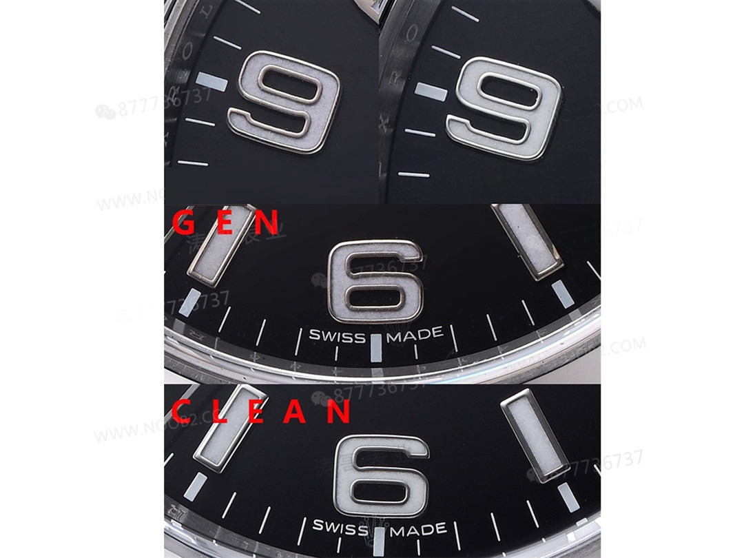 Gerçek-Replika Karşılaştırması: Clean Rolex Explorer Birinci Nesil m214270, 3132 Mekanizma, 39 mm — 23. fotoğraf