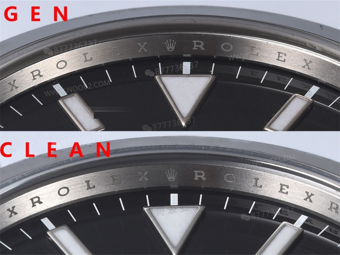 Gerçek-Replika Karşılaştırması: Clean Rolex Explorer Birinci Nesil m214270, 3132 Mekanizma, 39 mm — 10. fotoğraf