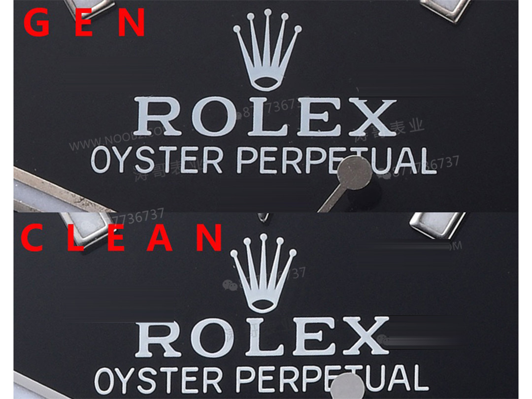 Gerçek-Replika Karşılaştırması: Clean Rolex Explorer Birinci Nesil m214270, 3132 Mekanizma, 39 mm — 12. fotoğraf