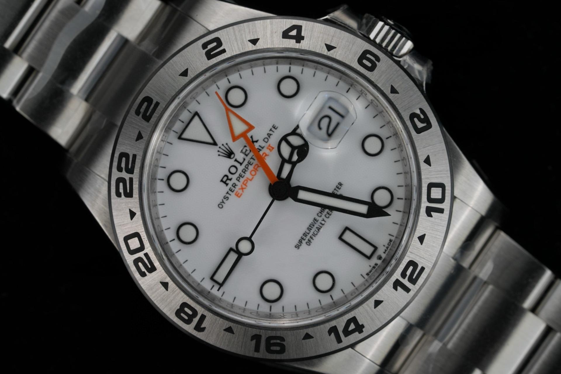 Gerçek-replika karşılaştırması: Clean Rolex Explorer II ile orijinalin karşılaştırması — 17. fotoğraf