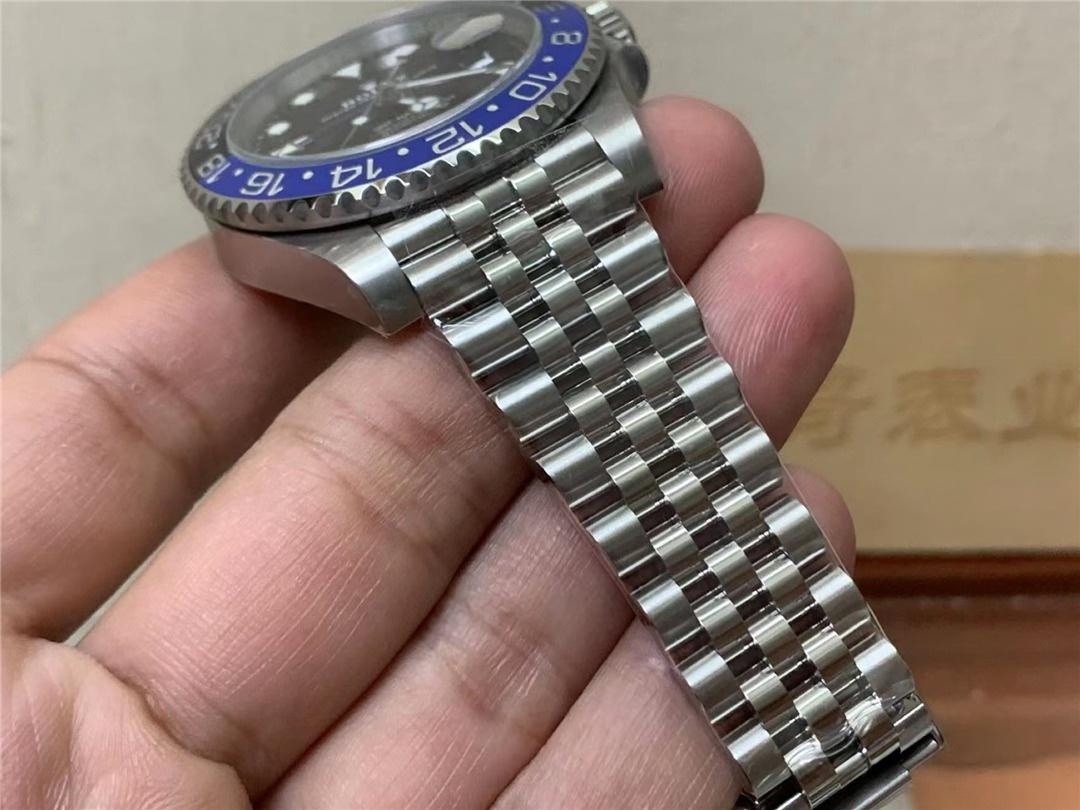 Gerçek-Replika Karşılaştırması: Clean Rolex GMT Inter Milan Bezel (Mavi-Siyah Bezel) — 12. fotoğraf