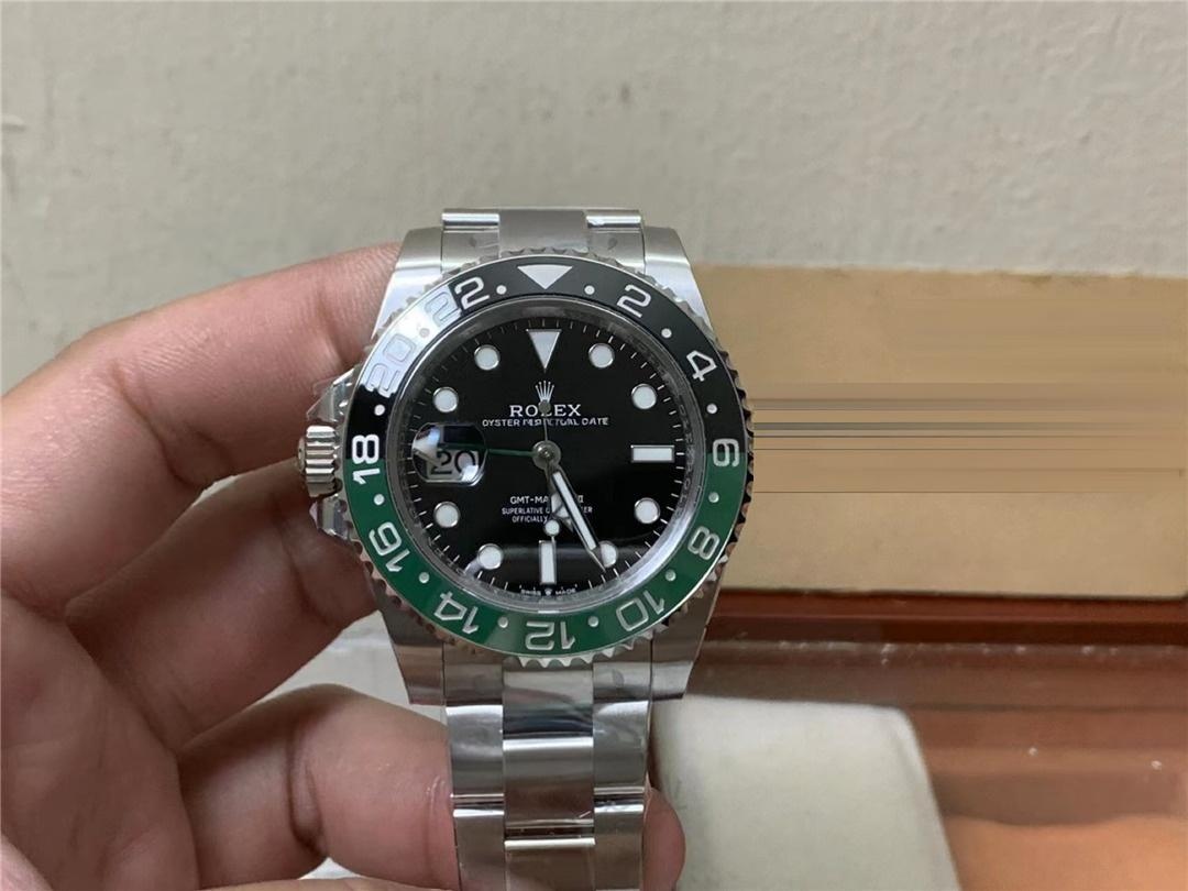 Gerçek-replika karşılaştırması: Clean Rolex GMT Sprite bezel Dandong 3285 mekanizması orijinaline uygun mu? — 2. fotoğraf