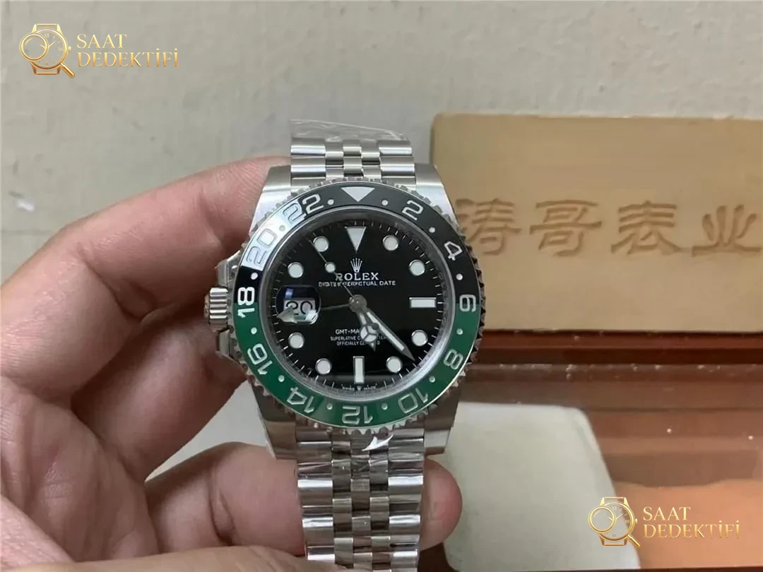 Gerçek-replika karşılaştırması: Clean Rolex GMT Sprite bezel Dandong 3285 mekanizması orijinaline uygun mu? - Bilezik, Toka ve Klips Mekanizması