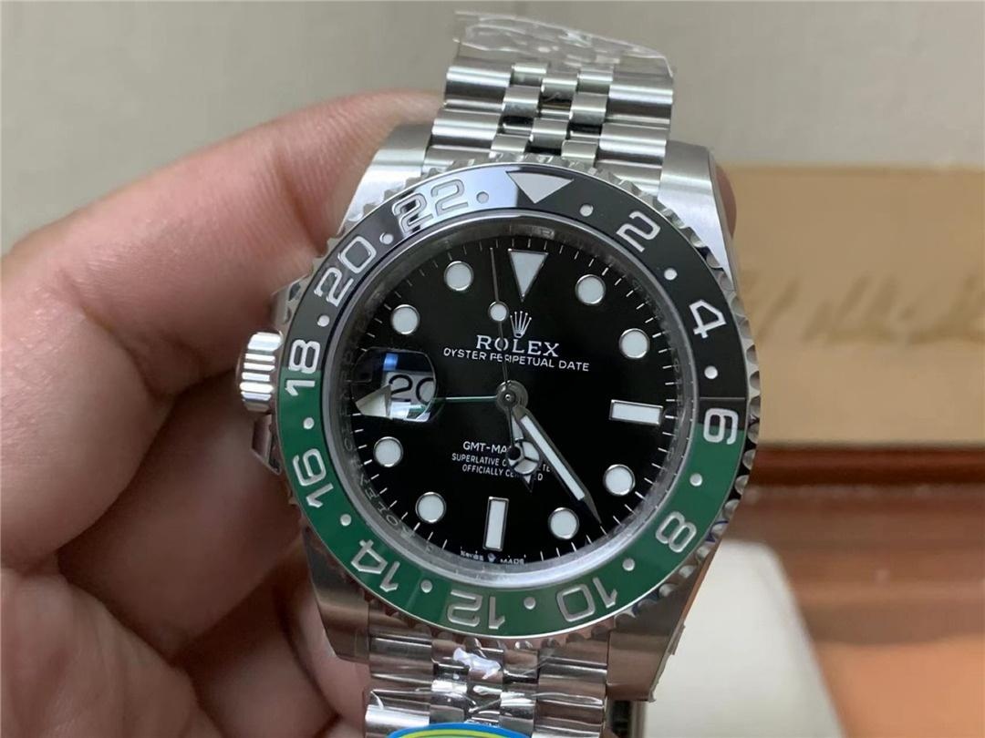 Gerçek-replika karşılaştırması: Clean Rolex GMT Sprite bezel Dandong 3285 mekanizması orijinaline uygun mu? — 7. fotoğraf
