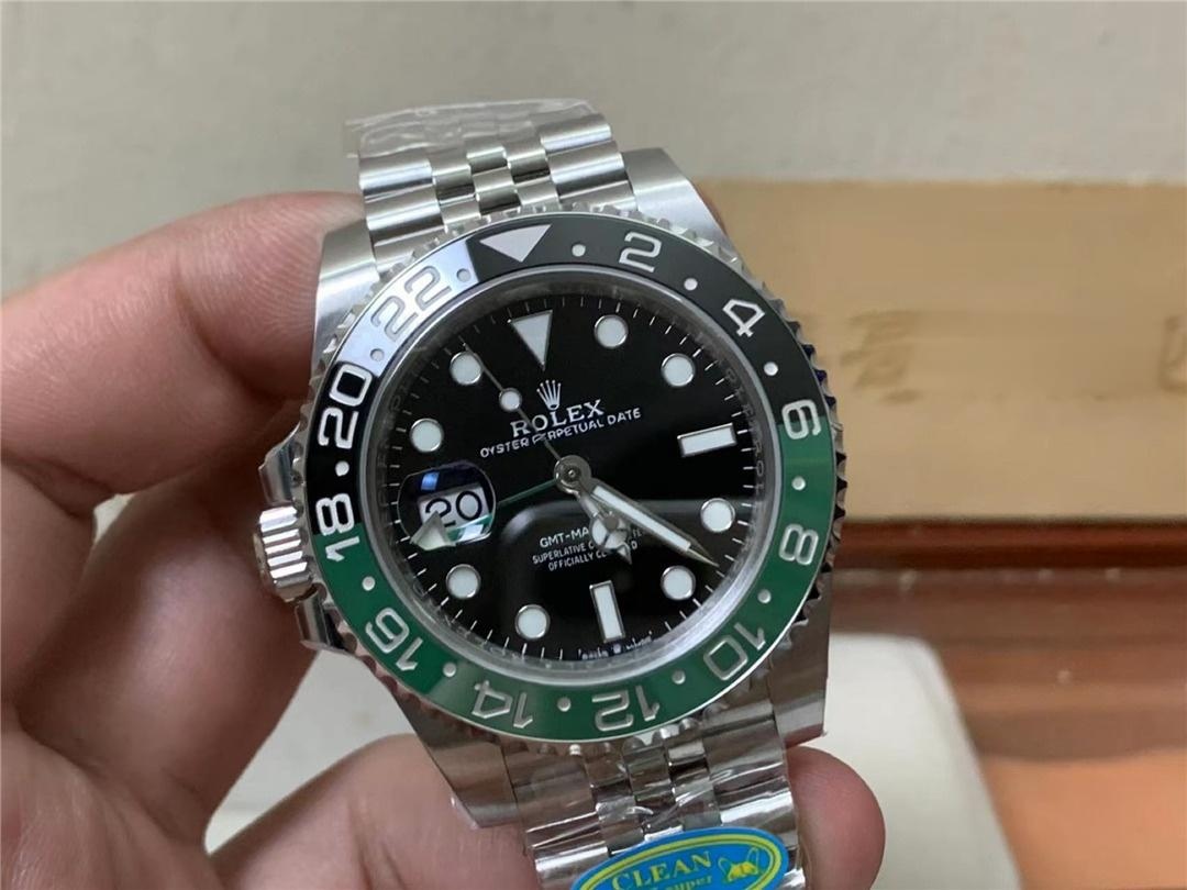 Gerçek-replika karşılaştırması: Clean Rolex GMT Sprite bezel Dandong 3285 mekanizması orijinaline uygun mu? — 9. fotoğraf