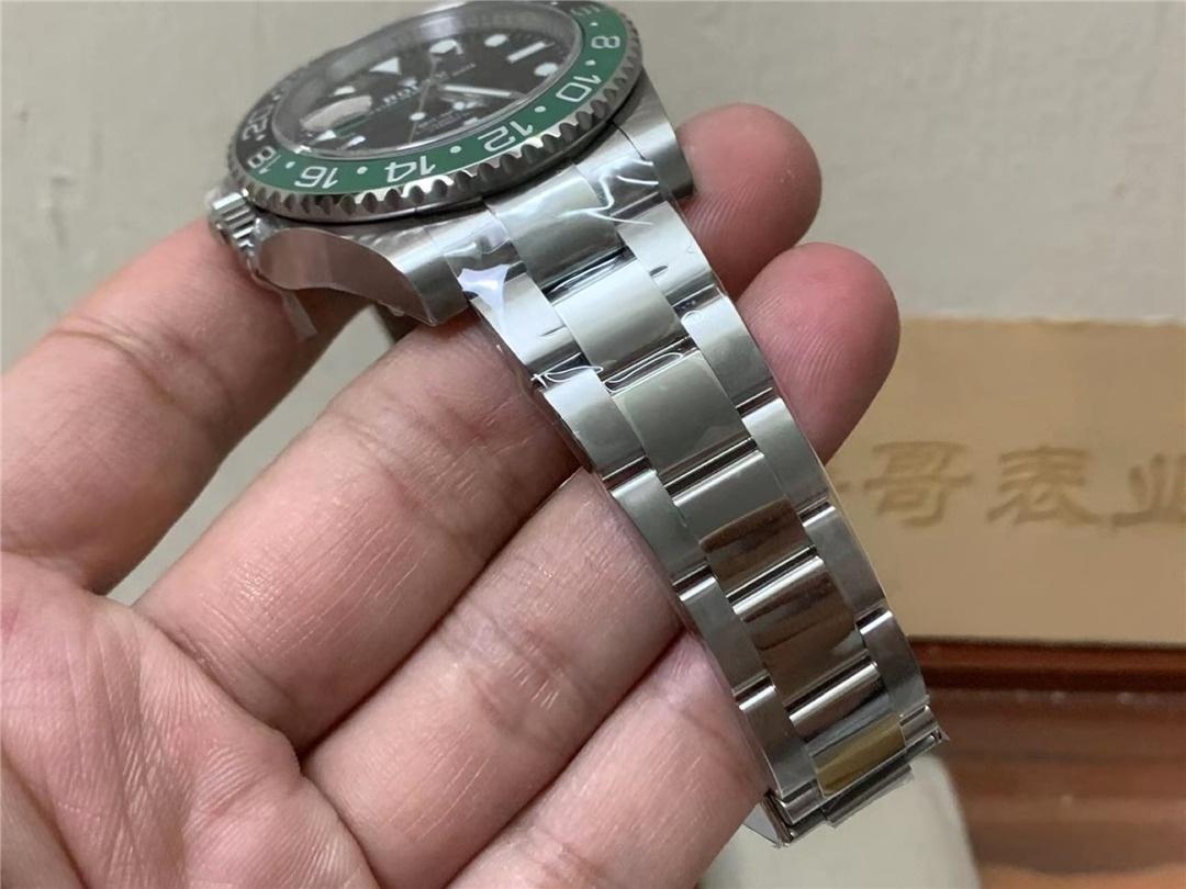 Gerçek-replika karşılaştırması: Clean Rolex GMT Sprite bezel Dandong 3285 mekanizması orijinaline uygun mu? — 12. fotoğraf