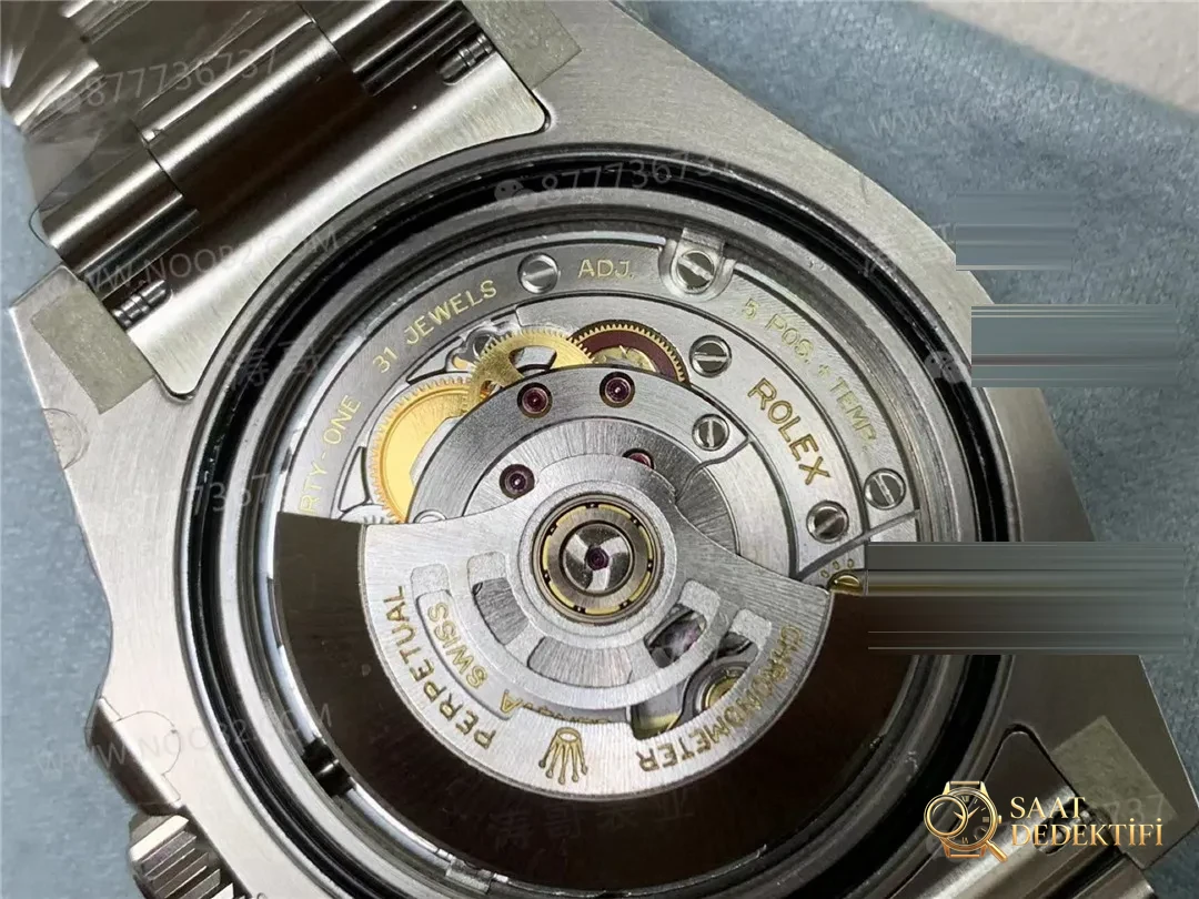 Gerçek-replika karşılaştırması: Clean Rolex GMT Sprite bezel Dandong 3285 mekanizması orijinaline uygun mu? - Cam Yansıma Önleyici (AR) Kaplama