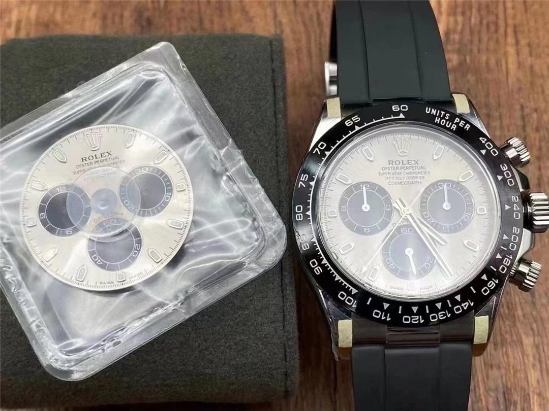 Gerçek-Replika Karşılaştırması: Clean Rolex Gri Kauçuk Daytona 4130 Mekanizması BT Factory'i Alt Edebilir mi? — 1. fotoğraf