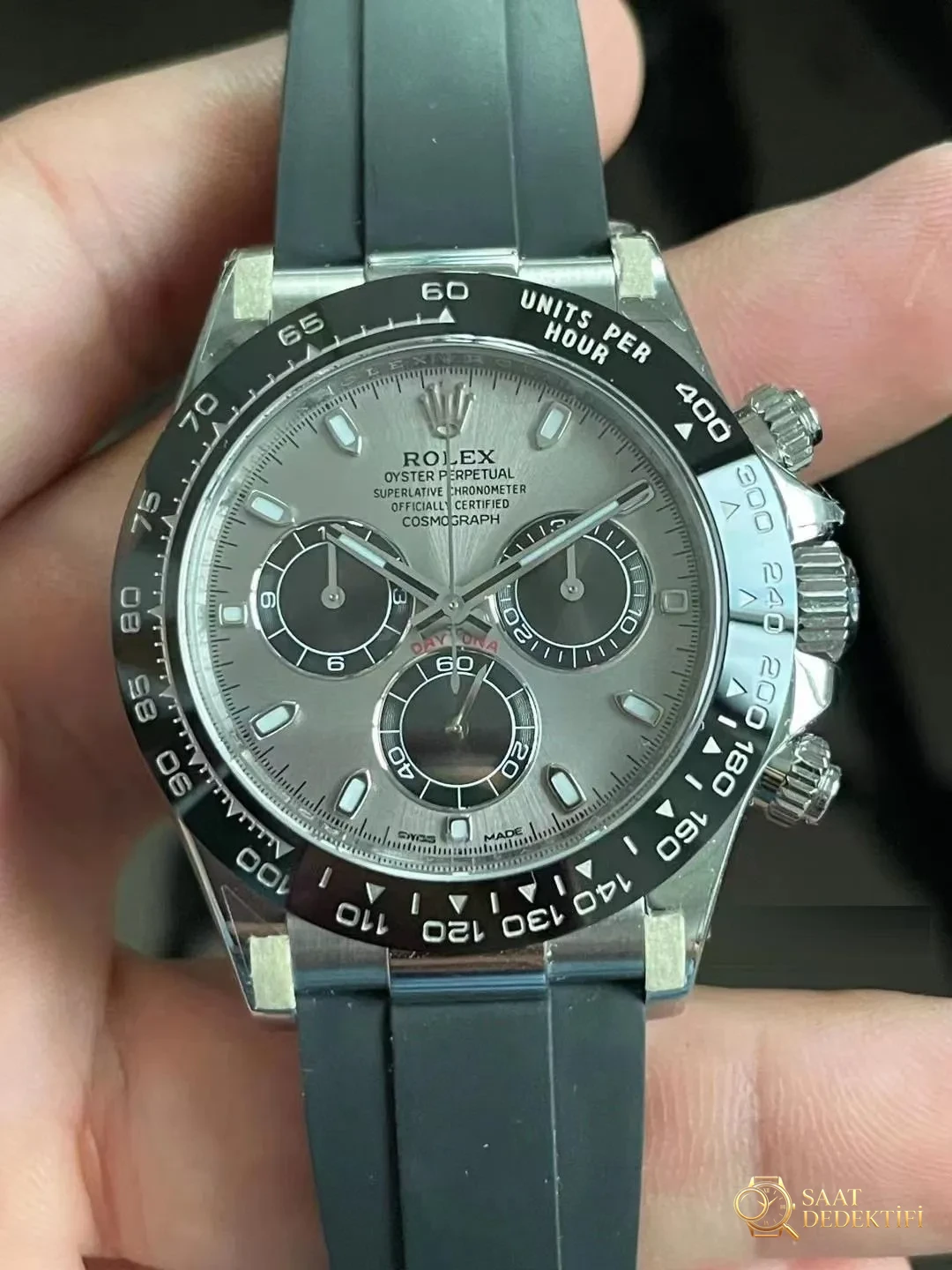 Gerçek-Replika Karşılaştırması: Clean Rolex Gri Kauçuk Daytona 4130 Mekanizması BT Factory'i Alt Edebilir mi? - görsel 13