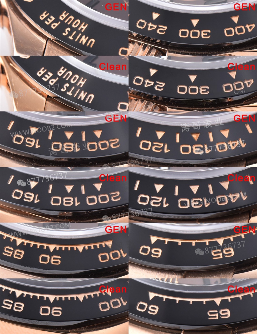Gerçek-replika karşılaştırması: Clean Rolex rose gold kauçuk kayışlı Daytona m116515ln almaya değer mi? — 7. fotoğraf