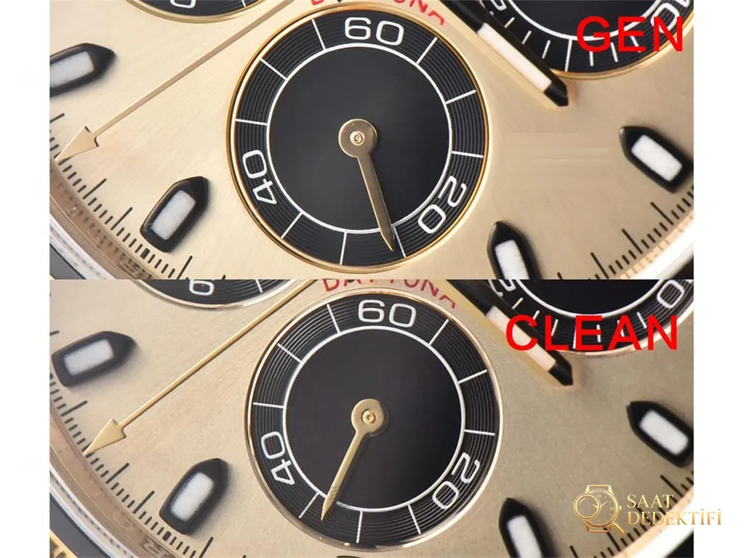 Gerçek-Replika Karşılaştırması: Clean Rolex Shawn Yue Daytona Detay İşçiliği Nasıl? - Fosfor ve Super-LumiNova Gece Görünümü