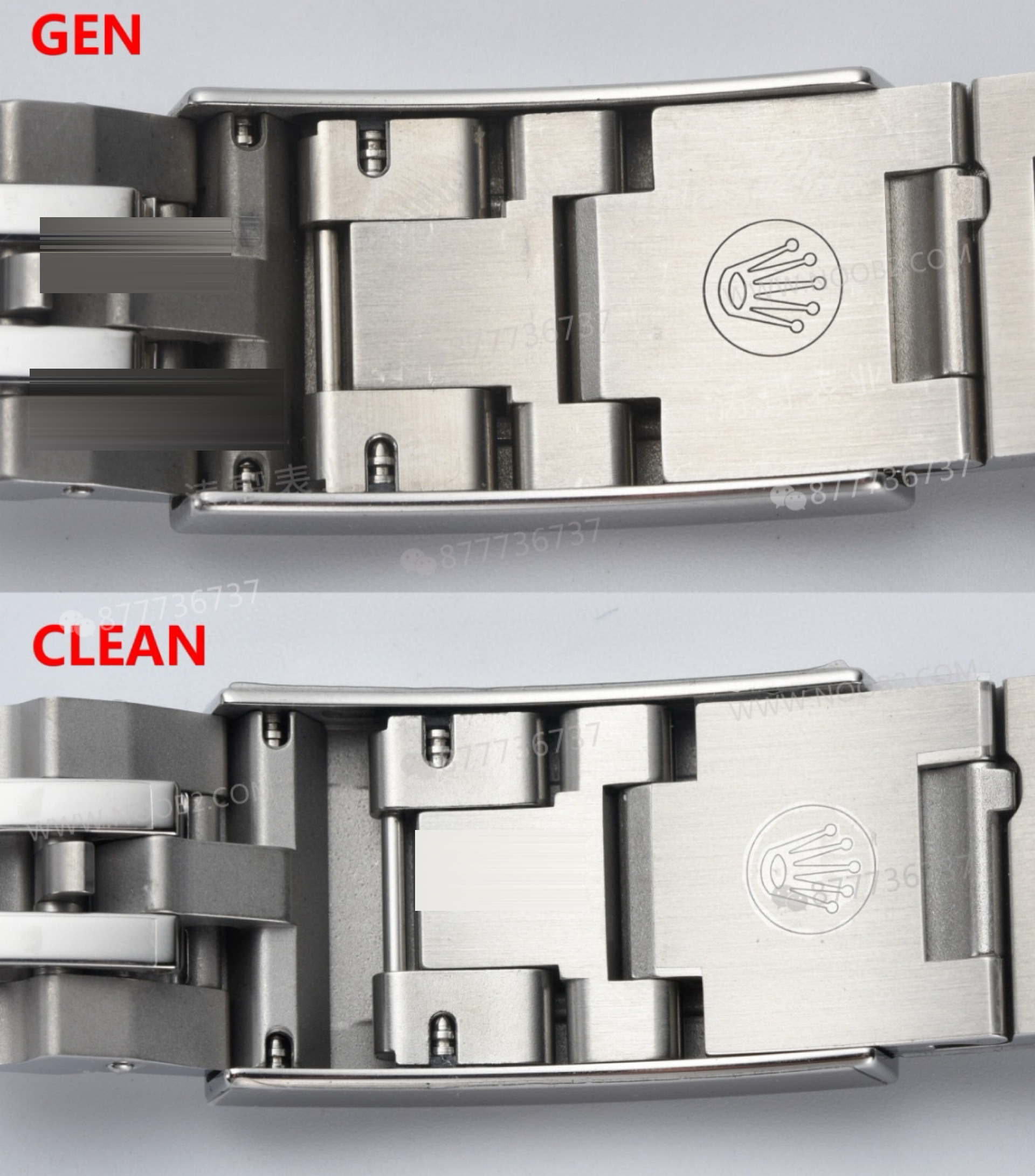 Gerçek-replika karşılaştırması: Clean Rolex tek kırmızı Sea-Dweller 126600 — 6. fotoğraf
