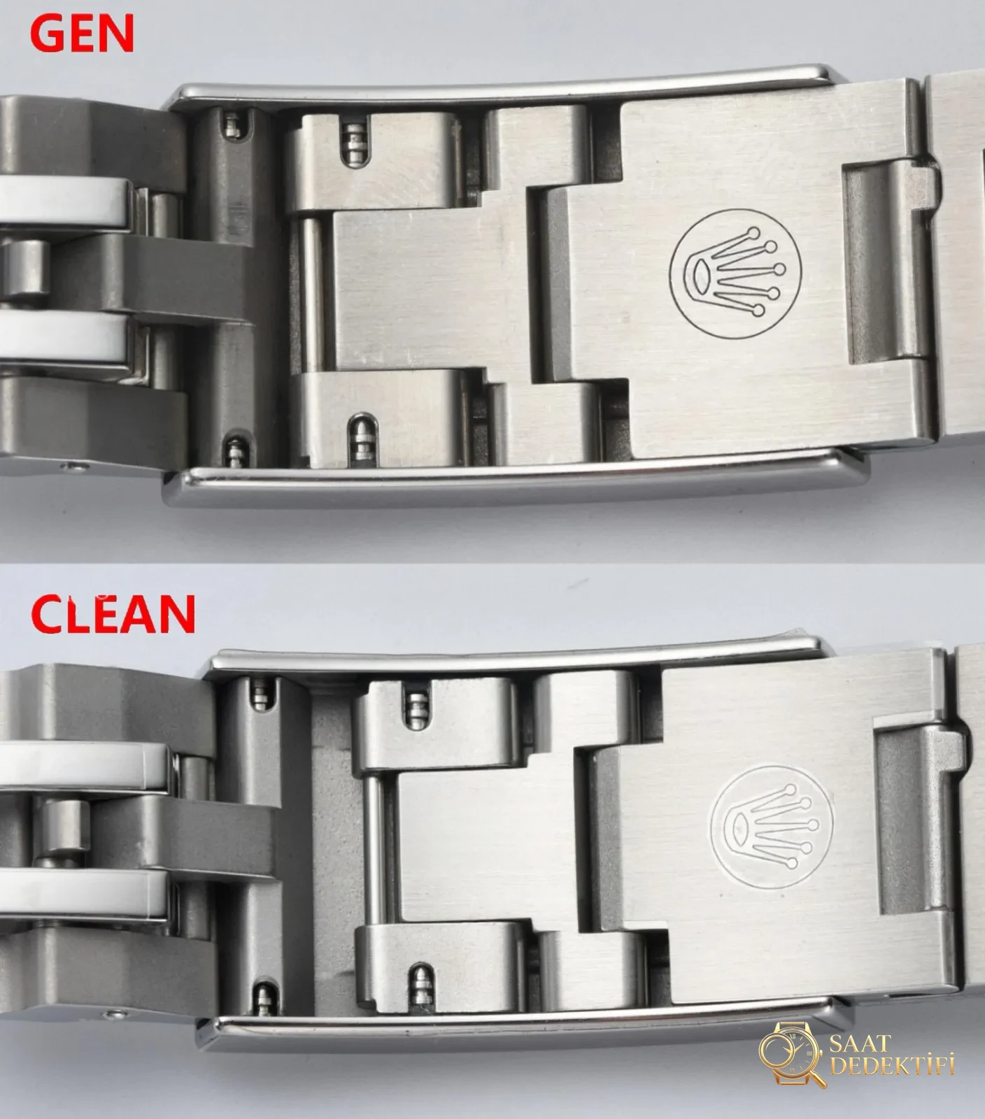 Gerçek-replika karşılaştırması: Clean Rolex tek kırmızı Sea-Dweller 126600 - Makro Kadran ve İndeks İşçiliği