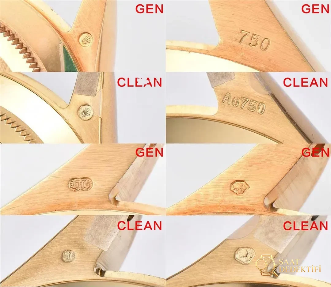 Gerçek-replika karşılaştırması: Clean Rolex yeşil-altın Daytona - Bilekte Duruş ve Kasa Orantısı