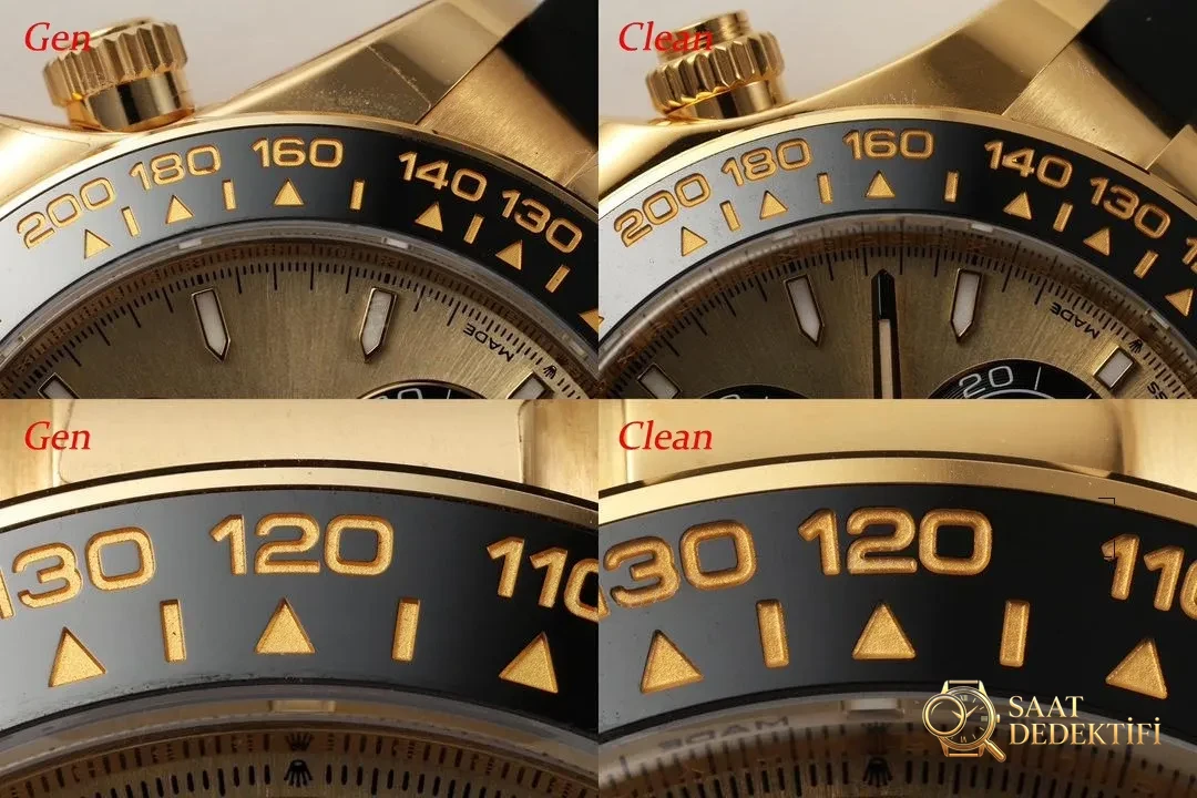 Echter Replikat-Vergleich: Sauberes Rolex Yu Wenle 126518, neues Uhrwerk 4131 – Zifferblattdetails und Lünettenverarbeitung