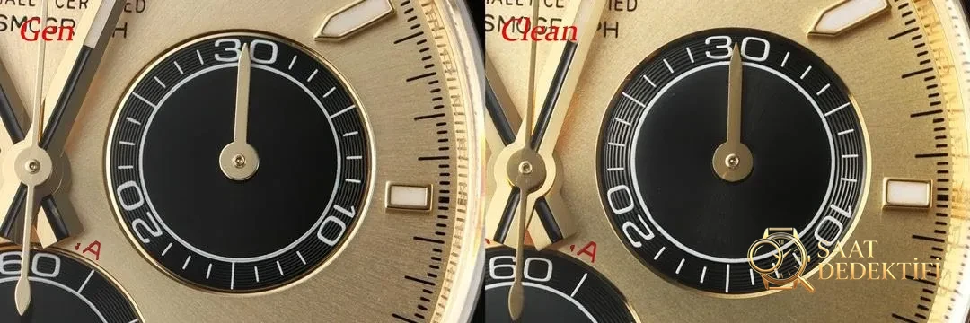 Echter Replikat-Vergleich: Sauberes Rolex Yu Wenle 126518 neues 4131-Uhrwerk – Gehäuseboden und Werksdetails