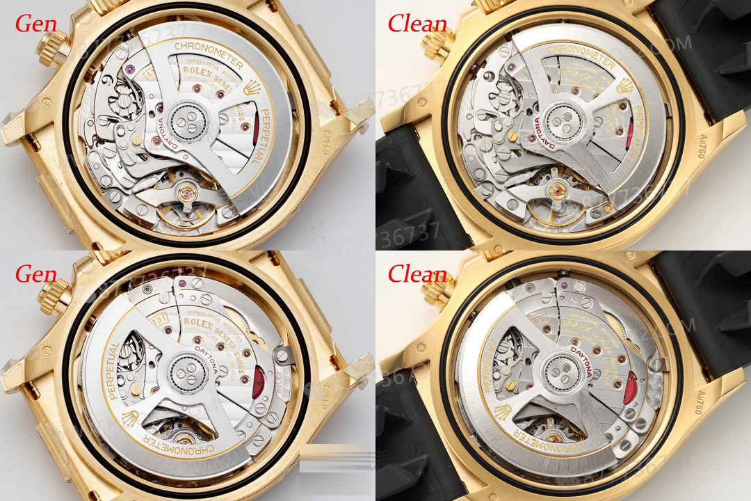 Gerçek-replika karşılaştırması: Clean Rolex Yu Wenle 126518 yeni 4131 mekanizma — 9. fotoğraf