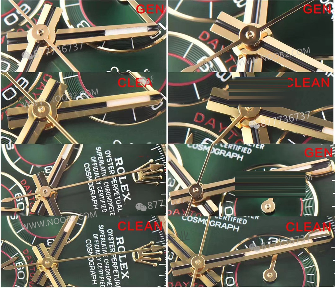 Gerçek-replika karşılaştırması: Clean yeşil-altın Daytona 116508 mu, yoksa BT Factory mı? Hangisini seçmeli? — 3. fotoğraf