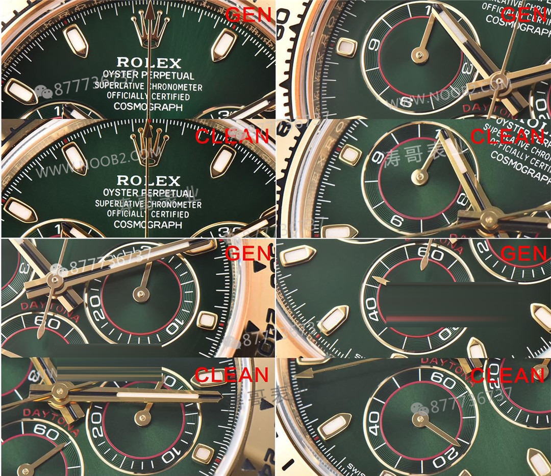 Gerçek-replika karşılaştırması: Clean yeşil-altın Daytona 116508 mu, yoksa BT Factory mı? Hangisini seçmeli? — 4. fotoğraf