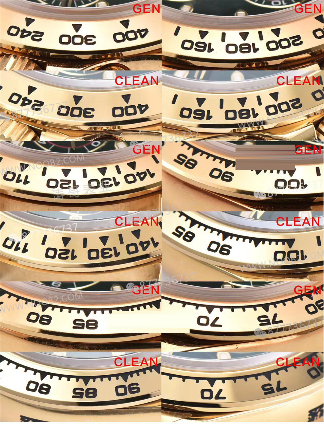 Gerçek-replika karşılaştırması: Clean yeşil-altın Daytona 116508 mu, yoksa BT Factory mı? Hangisini seçmeli? — 6. fotoğraf