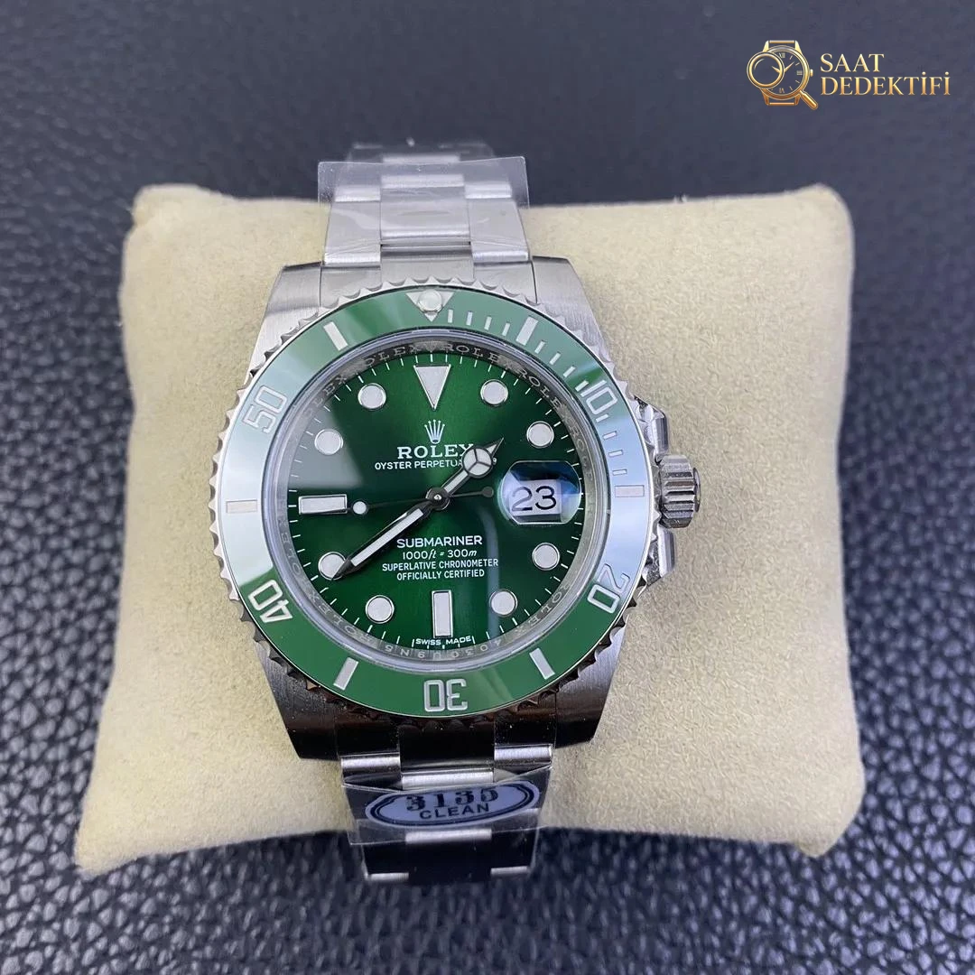 Gerçek-replika karşılaştırması: Clean yeşil su hayaleti derinlemesine analiz - Kadran Detayı ve Bezel İşçiliği