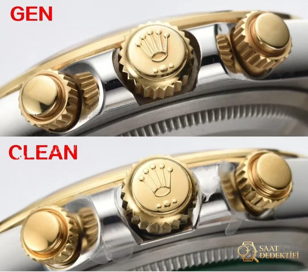 Gerçek-replika karşılaştırması: Clean/Clean iki renkli altın Daytona 4131 mekanizmalı 126503 - Bilekte Duruş ve Kasa Orantısı