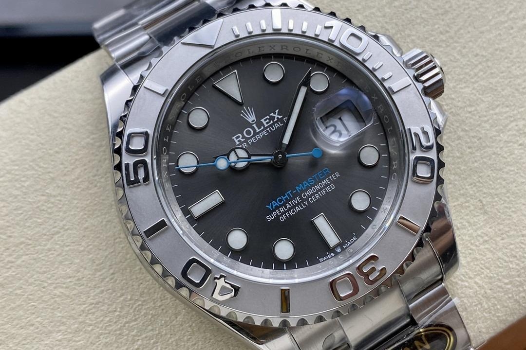 Gerçek-replika karşılaştırması: CLEAN/Clean Rolex gri Yacht-Master 126622 incelemesi — 3. fotoğraf