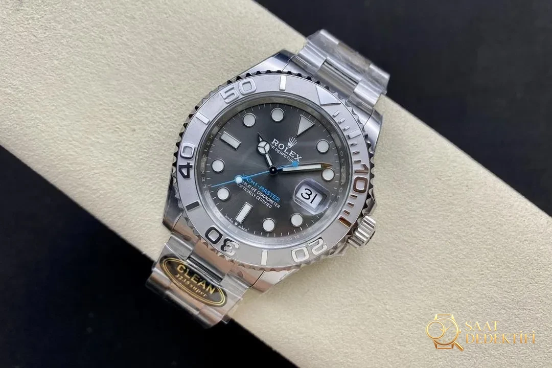 Gerçek-replika karşılaştırması: CLEAN/Clean Rolex gri Yacht-Master 126622 incelemesi - Bilezik, Toka ve Klips Mekanizması