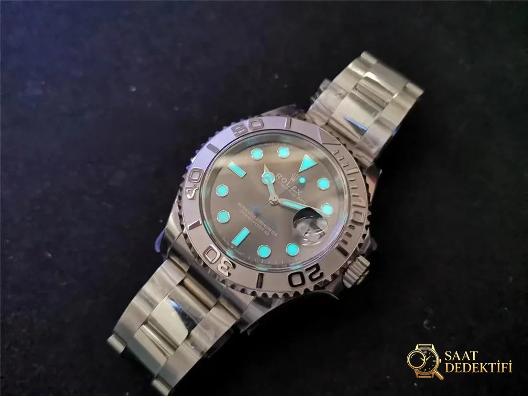 Gerçek-replika karşılaştırması: CLEAN/Clean Rolex gri Yacht-Master 126622 incelemesi - Yan Profil ve Kordon Bağlantısı
