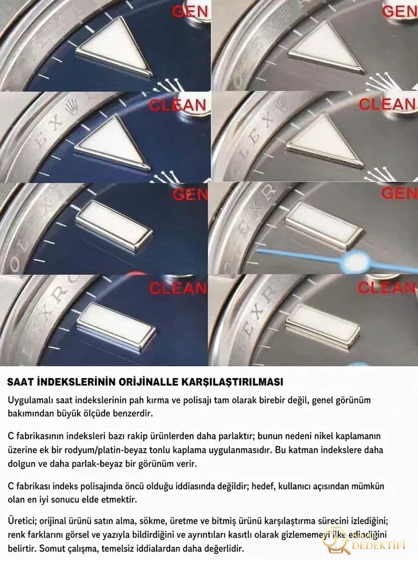 Gerçek-replika karşılaştırması: CLEAN/Clean Rolex gri Yacht-Master 126622 incelemesi - Cam Yansıma Önleyici (AR) Kaplama