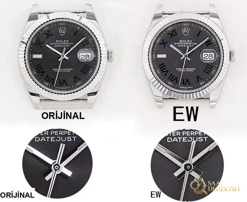 Gercek Replika Karsilastirmasi Ew Factory Rolex 41 Datejust Ile vs Fact... - Ön Görünüm ve Kasa Tasarımı