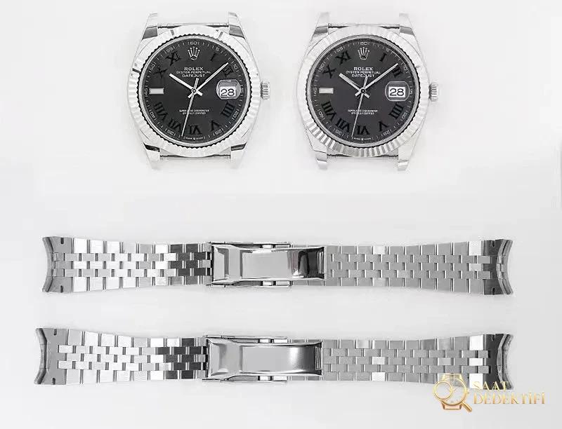 Gerçek-replika karşılaştırması: EW Factory Rolex 41 Datejust ile VS Factory Datejust arasında ne fark var? - Kadran Detayı ve Bezel İşçiliği