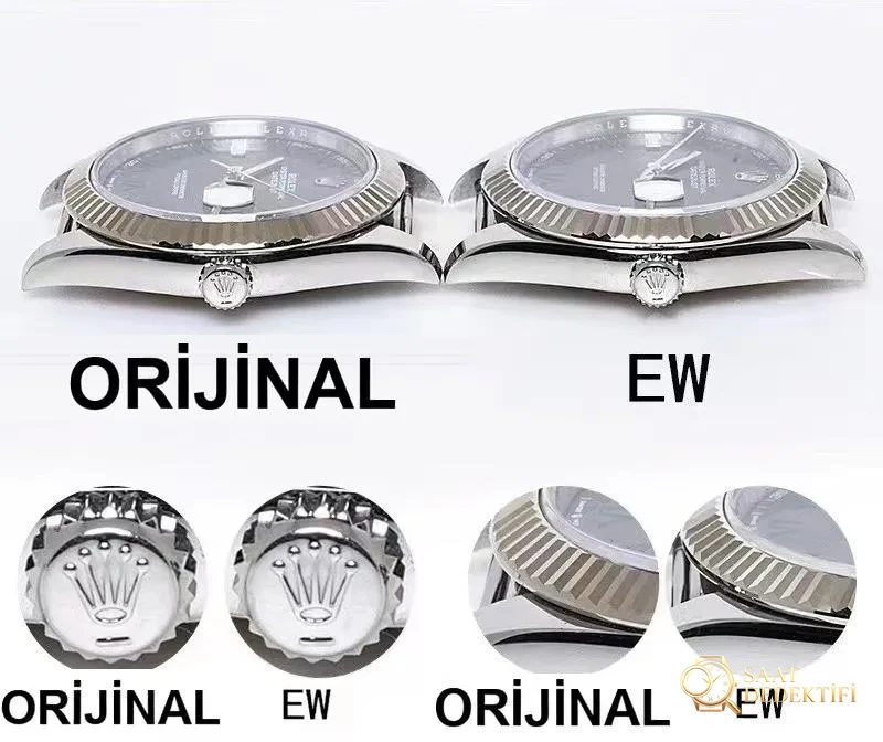 Gerçek-replika karşılaştırması: EW Factory Rolex 41 Datejust ile VS Factory Datejust arasında ne fark var? - Arka Kapak ve Mekanizma Detayı