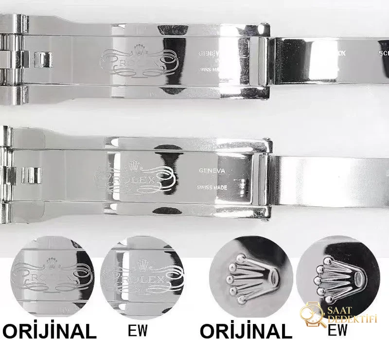 Gerçek-replika karşılaştırması: EW Factory Rolex Datejust 41 serisi Roma rakamlı model ilk bakışta belli olur mu? - Kasa Profili ve Kurma Kolu İncelemesi
