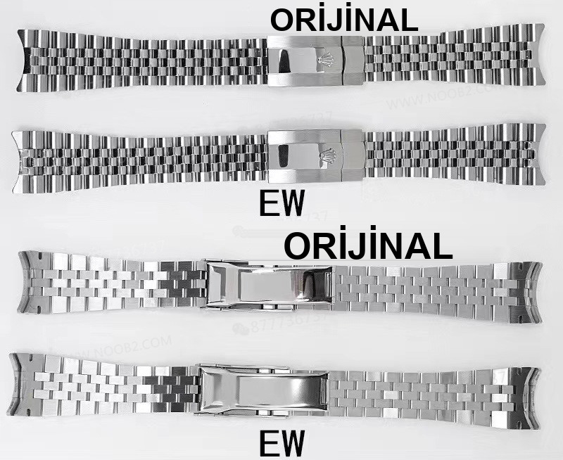 Gerçek-replika karşılaştırması: EW Factory Rolex Datejust 41 serisi Roma rakamlı model ilk bakışta belli olur mu? — 8. fotoğraf