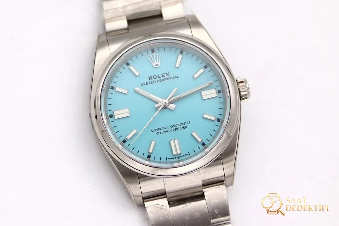 Gerçek-replika karşılaştırması: EW Factory Rolex Oyster Perpetual 36 MM replika saat incelemesi - Arka Kapak ve Mekanizma Detayı