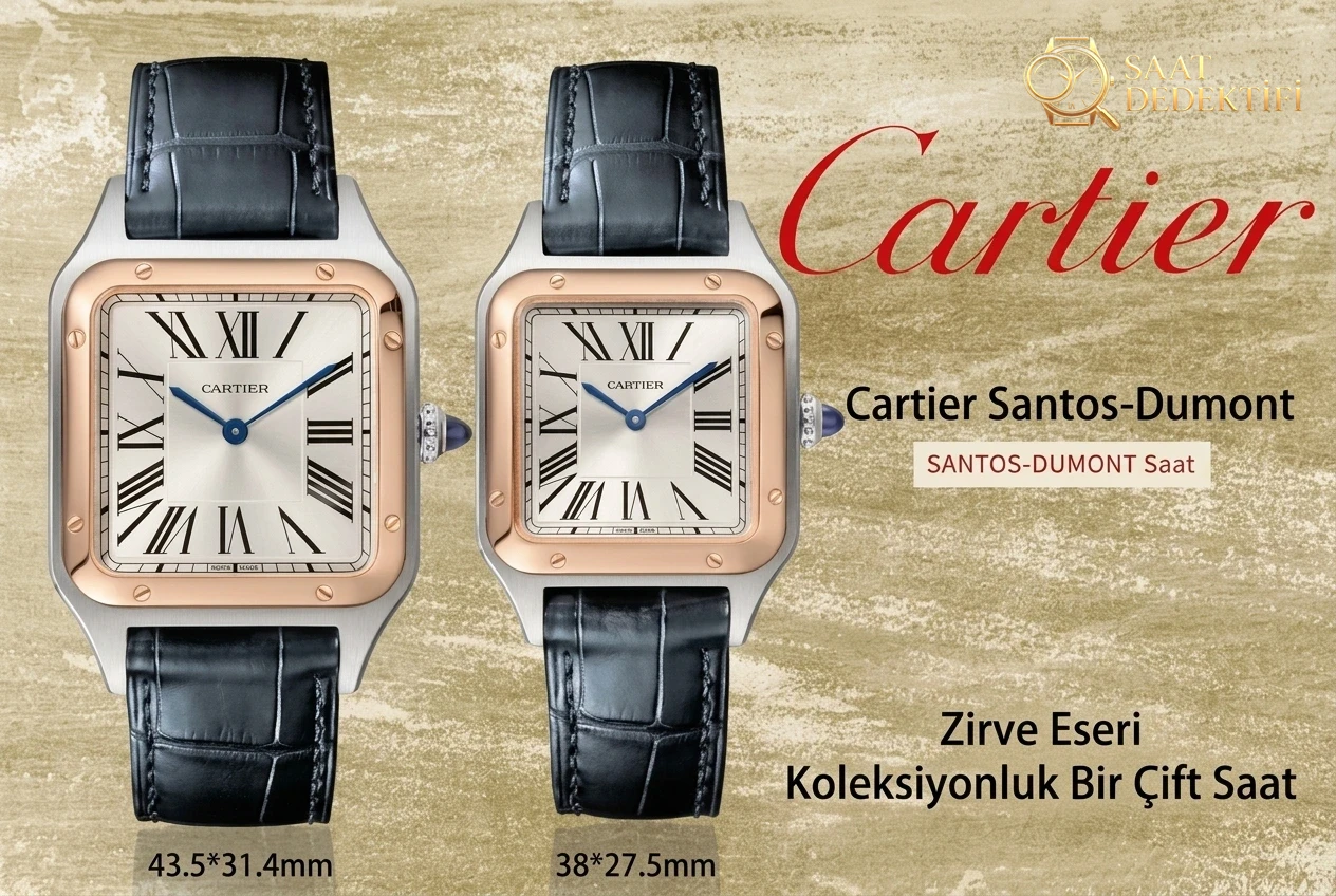 Real-replica comparison: F1 Factory Cartier Santos-Dumont replica watch - Case Steel and Polishing Quality