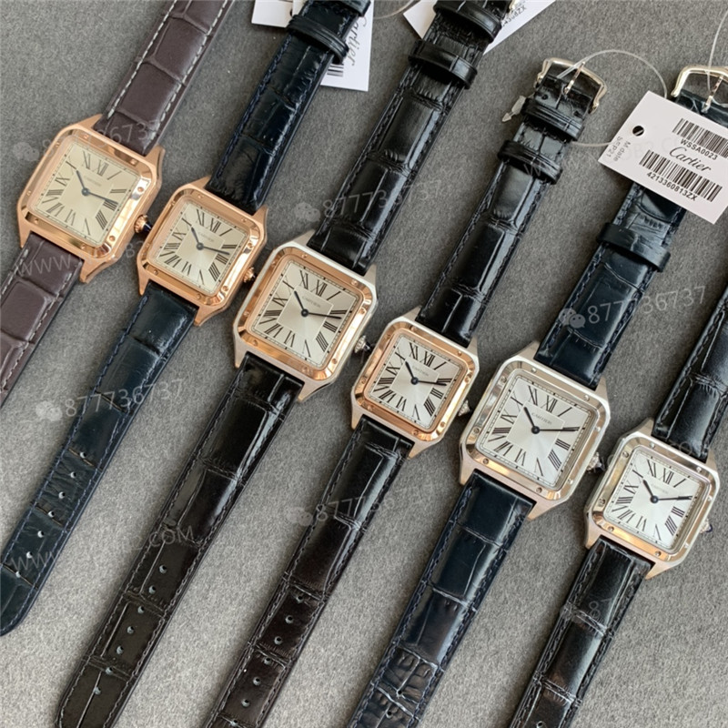 Gerçek-replika karşılaştırması: F1 Factory Cartier Santos-Dumont replika saat — 14. fotoğraf