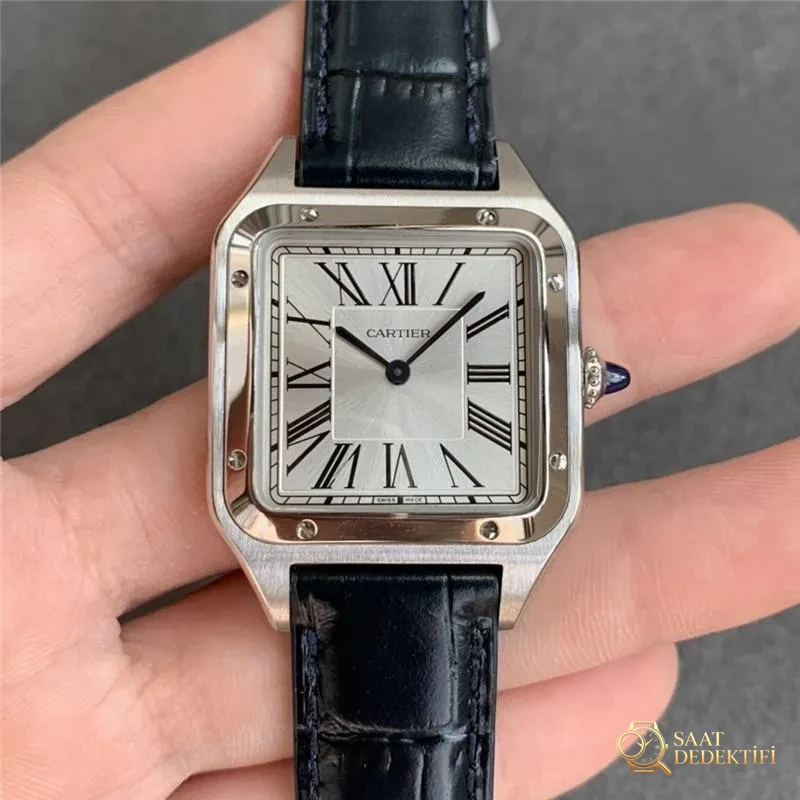 Real vs. replica: F1 Factory Cartier Santos-Dumont replica watch - Bracelet Link Separation and Pin Structure