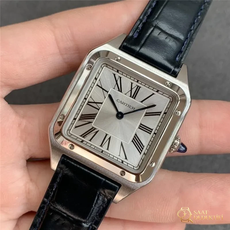 Real-replica comparison: F1 Factory Cartier Santos-Dumont replica watch - Internal Buckle Micro Adjustment Mechanism