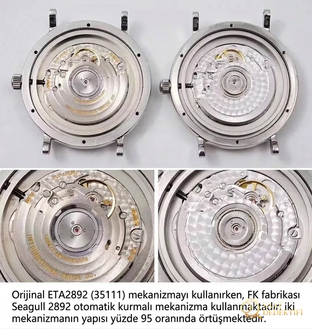 Gerçek-replika karşılaştırması: FK Factory IWC Portofino serisi IW356501 replika saatin orijinalle karşılaştırmalı incelemesi - Bilekte Duruş ve Kasa Orantısı