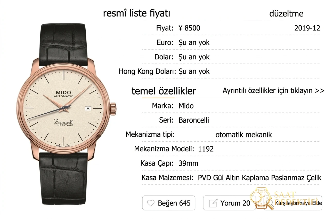 Gerçek-replika karşılaştırması: FK Factory Mido Baroncelli serisi M027.407 rose gold replika saat incelemesi, işçiliği nasıl? - Kadran Detayı ve Bezel İşçiliği