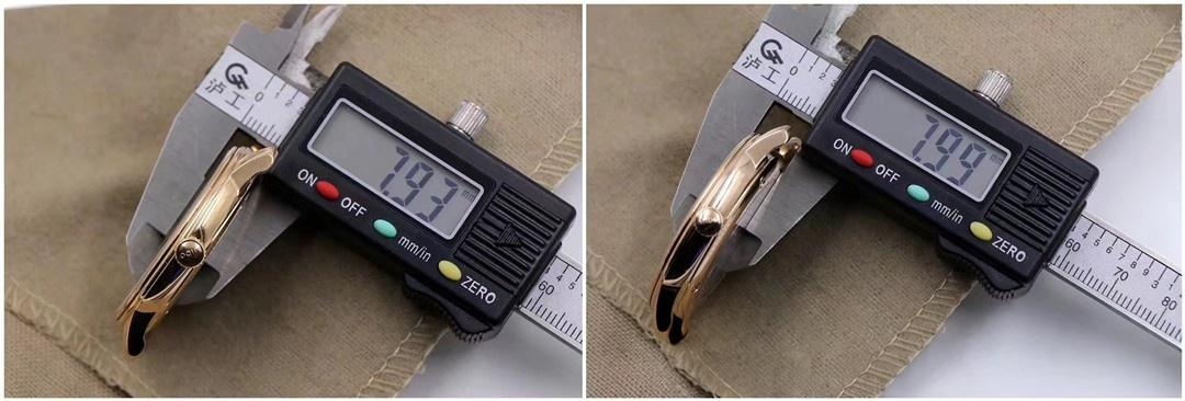 Gerçek-replika karşılaştırması: FK Factory Mido Baroncelli serisi M027.407 rose gold replika saat incelemesi, işçiliği nasıl? — 6. fotoğraf