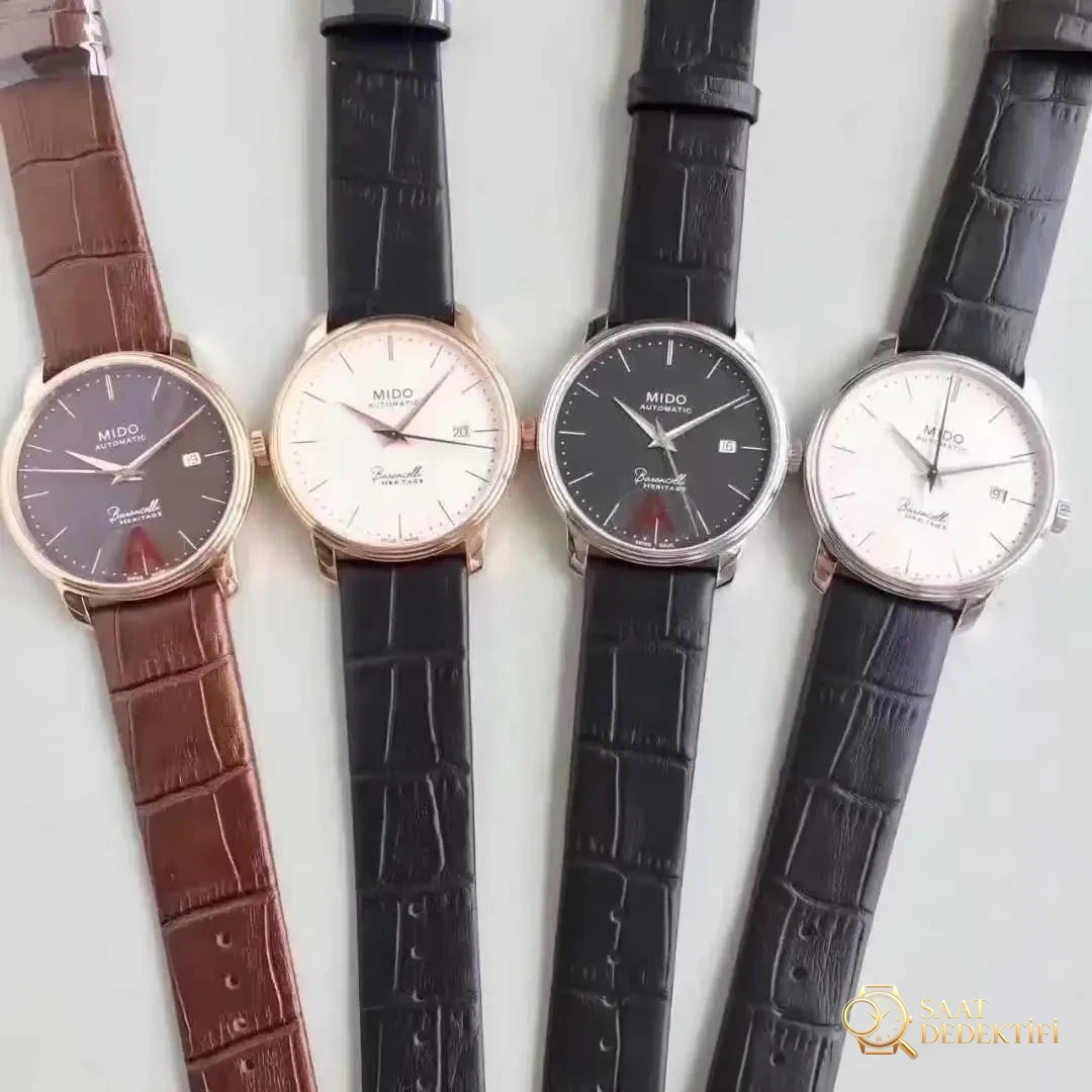 Gerçek-replika karşılaştırması: FK Factory Mido Baroncelli serisi M027.407 rose gold replika saat incelemesi, işçiliği nasıl? - Yan Profil ve Kordon Bağlantısı