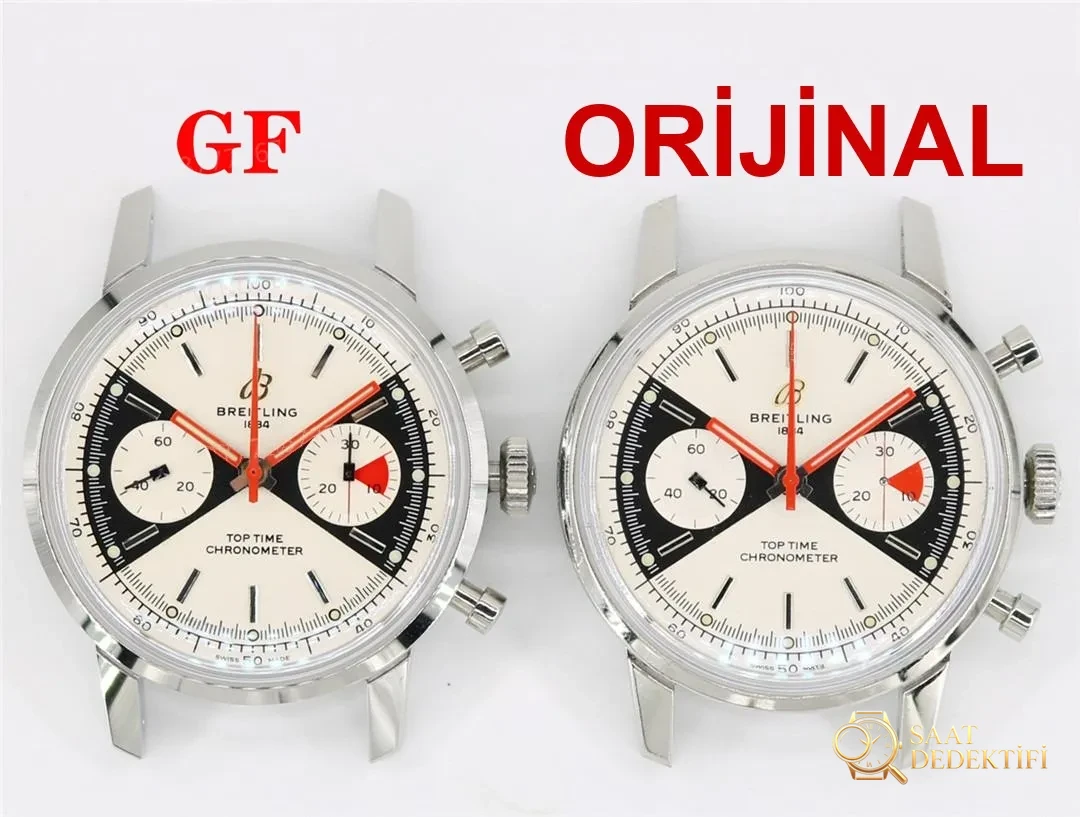 Gerçek-replika karşılaştırması: GF Factory Breitling Top Time Zorro kadranının işçiliği iyi mi? - Kadran Detayı ve Bezel İşçiliği