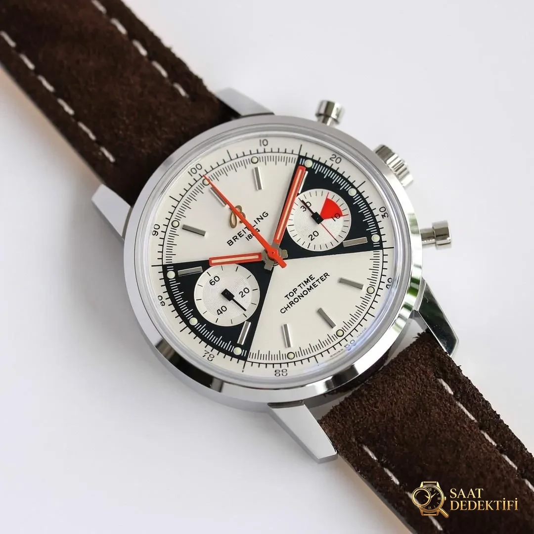 Gerçek-replika karşılaştırması: GF Factory Breitling Top Time Zorro kadranının işçiliği iyi mi? - Genel Açı ve Estetik Duruş